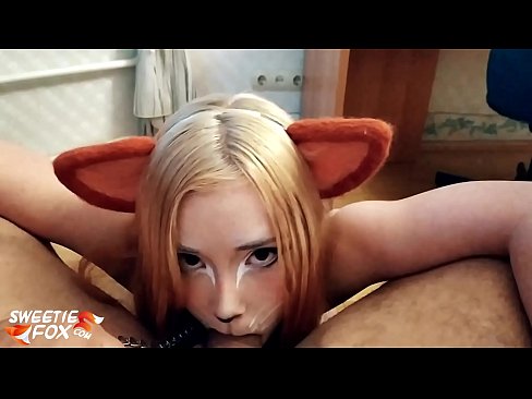 ❤️ Kitsune фурӯ дик ва кончаҳои дар даҳони вай ❤ Шлюсҳо дар мо ❌️